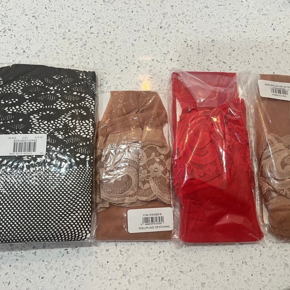 Fredrick’s of Hollywood Stockings 4 pair  - see description